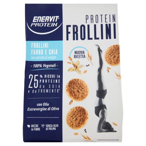 Enervit Protein 100% Vegetali Protein Frollini Farro e Chia 200 g