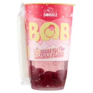 Bobble Bobble Bob Bubble Tea Sakura Peach 360 Ml