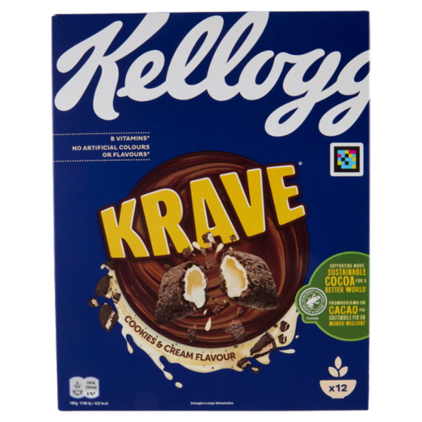 Kellogg's Krave Cookies & Cream Flavour 375 g