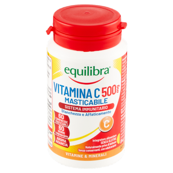 equilibra Vitamina C 500mg Masticabile Sistema Immunitario 60 x 1,4 g