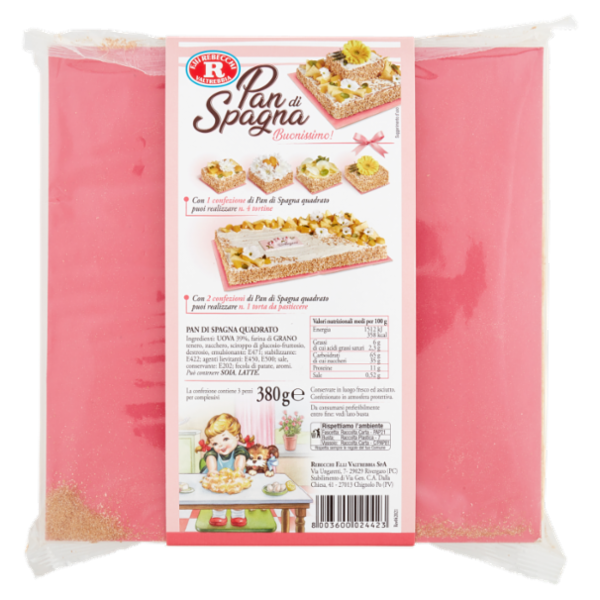 Mariarosa Pan di Spagna 3 pezzi 380 g
