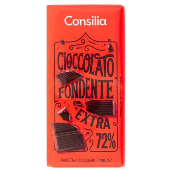 Consilia Cioccolato Fondente Extra 72% 100 g