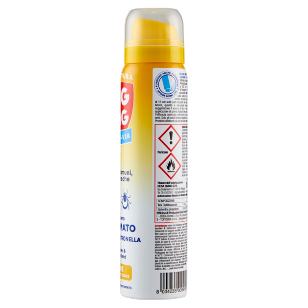 Zig Zag Insetti Via Antipuntura zanzare comuni, tigre e zecche Profumato Geranio e Citronella 100 ml