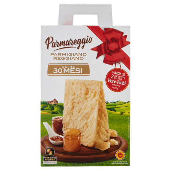 Parmareggio Parmigiano Reggiano DOP Oltre 30 Mesi 800 g + Salsa di Pere 50 g + Salsa di Fichi 50 g