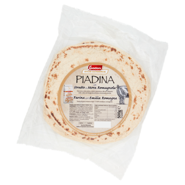 Spadoni Officine Gastronomiche Piadina con Strutto di Mora Romagnola 3 piadine 500 g