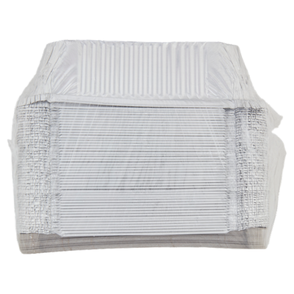 Vanto Contenitore in Alluminio con Coperchio 20x13x5 cm 50 pezzi