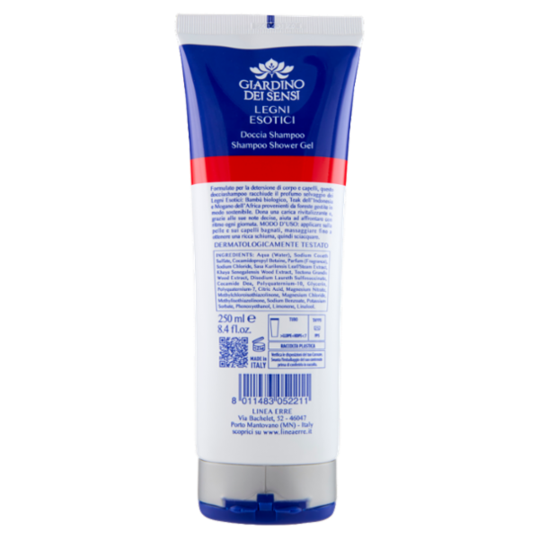 Giardino Dei Sensi For Men Legni Esotici Doccia Shampoo 250 ml