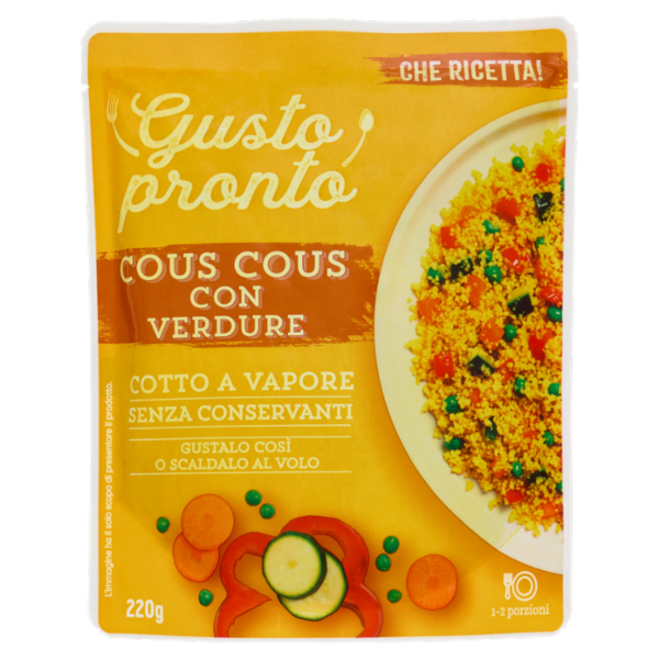 Gusto pronto Cous Cous con Verdure 220 g