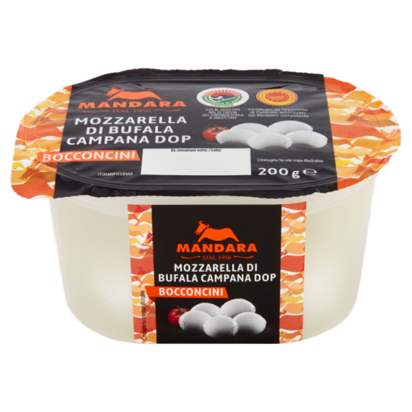 Mandara Mozzarella di Bufala Campana Dop Bocconcini 200 g