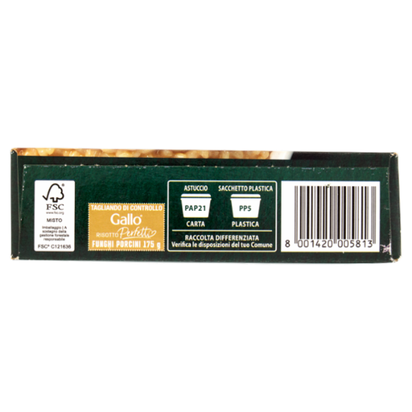Riso Gallo Risotto Perfetto Funghi Porcini 175 g