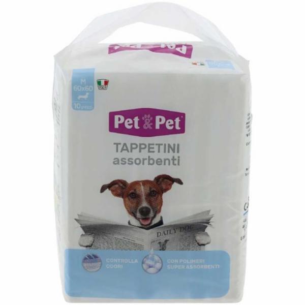 Pet&Pet Tappeti Igienici per Animali 60x60 cm 10 Pezzi