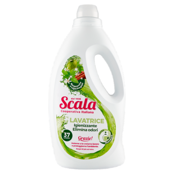 Scala Lavatrice Igienizzante Elimina Odori Bergamotto e Legni Pregiati 1500 ml