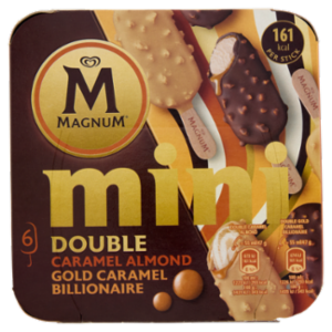 Magnum Mini Double Caramel Almond - Gold Caramel Billionaire 6 Gelati 282 g