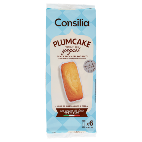 Consilia Plum Cake Preparati con Yogurt Senza Zuccheri Aggiunti 6x33 g