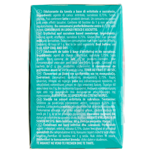 ristora Zero Calorie Edulcorante da tavola a base di Eritritolo e Sucralosio Bustine 60 x 1 g