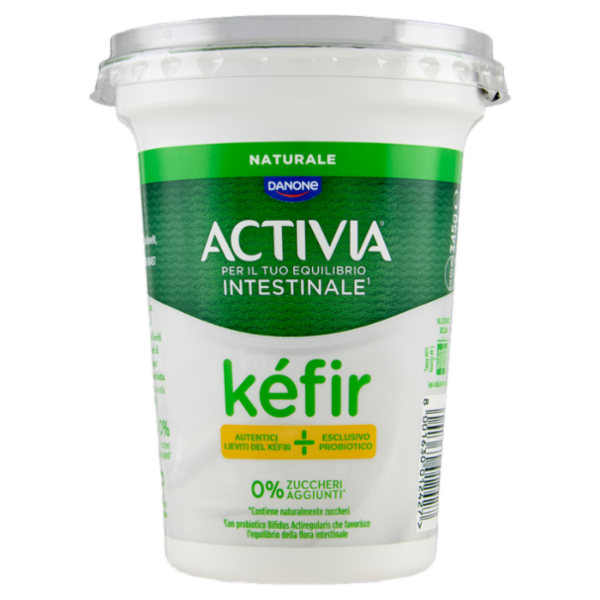 ACTIVIA Kéfir al Cucchiaio, gusto Naturale, 0% Zuccheri aggiunti, autentici lieviti del Kéfir, 345g