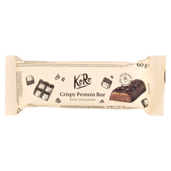 KoRo Crispy Protein Bar Dark Chocolate 60 g