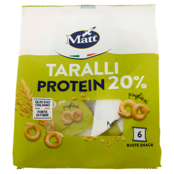 Matt Taralli Protein 20% pugliesi 6 x 40 g