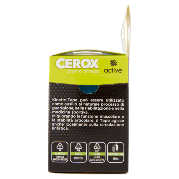 Cerox active Kinetic Tape Bendaggio Adesivo 5 cm x 5 m