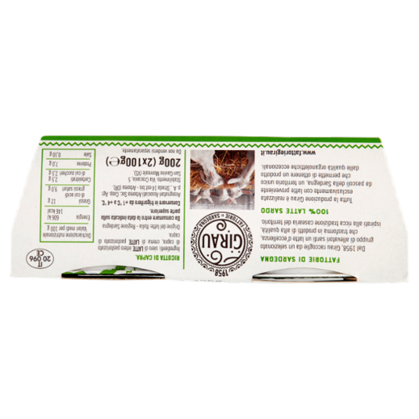 Girau Ricotta di Capra 100% Latte Sardo 2 x 100 g