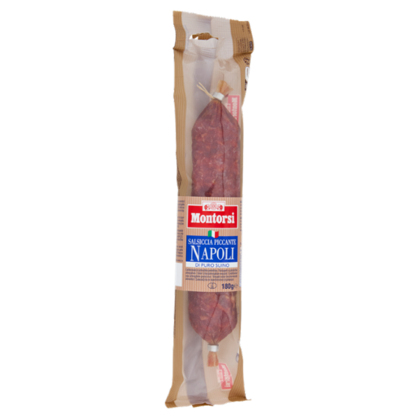 Montorsi Salsiccia Piccante Napoli di Puro Suino 180 g