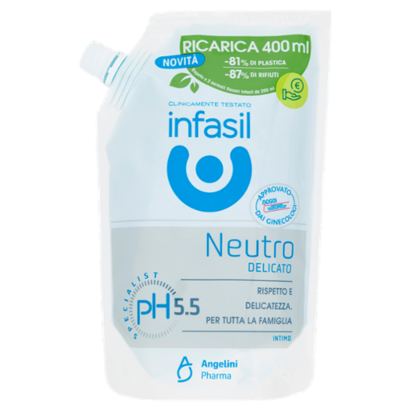 infasil pH Specialist 5.5 Intimo Neutro Delicato Ricarica 400 ml