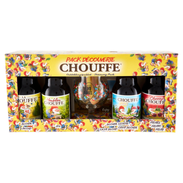 Chouffe Discovery Pack la Chouffe, Houblon Chouffe, Chouffe Soleil, Cherry Chouffe 4 x 330 ml