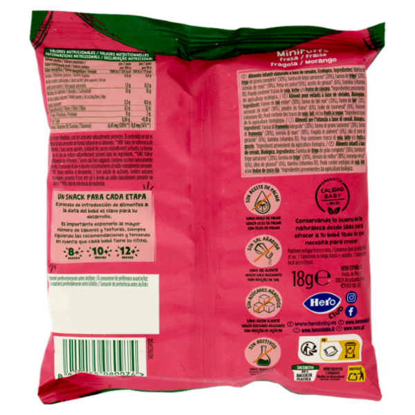 Hero Solo Bio MiniPuffs Fragola 18 g