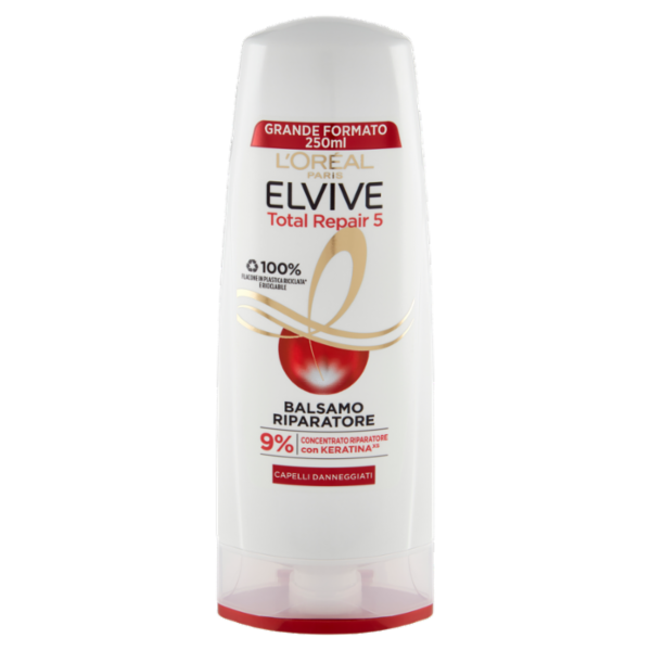 L'Oréal Paris Balsamo Elvive Total Repair 5, Per Capelli Danneggiati 250 ml