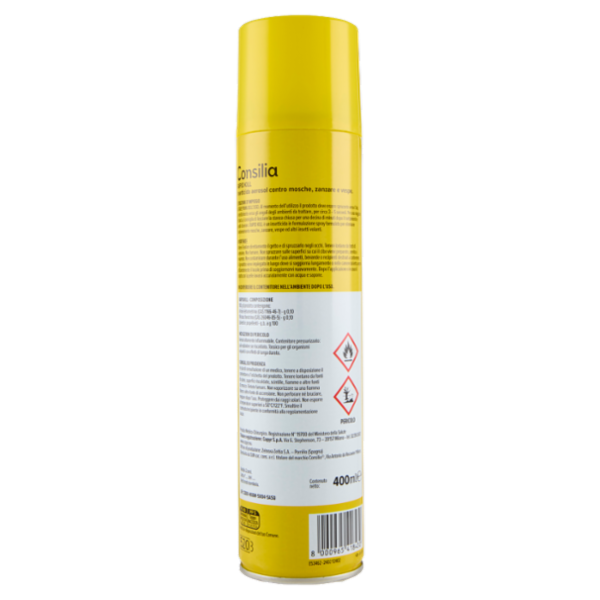 Consilia Insetticida Spray Contro Mosche e Zanzare 400 ml
