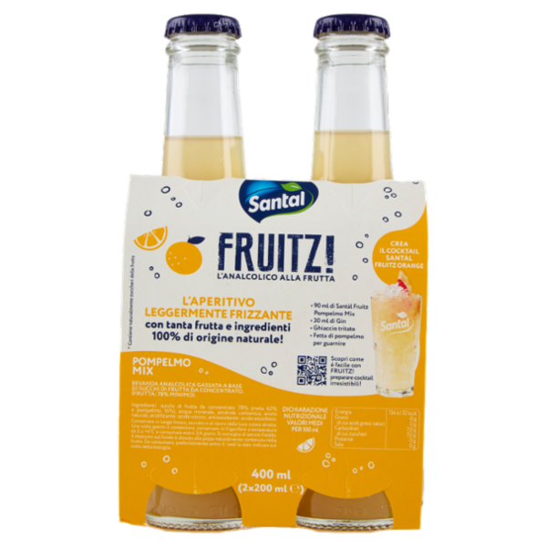 Santàl Fruitz! Pompelmo Mix Zero 2 x 200 ml