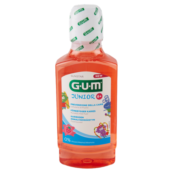 Gum Junior Monsters Collutorio al Fluoro 6+ 300ml
