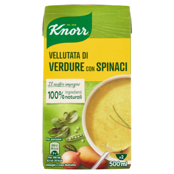 Knorr Vellutata di Verdure con Spinaci 500 ml