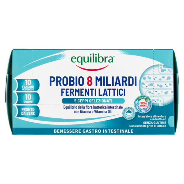 equilibra Probio 8 Miliardi Fermenti Lattici 10 Flaconcini Monodose 100 ml