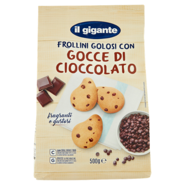 IL GIGANTE Frollini Golosi con Gocce di Cioccolato 500 g