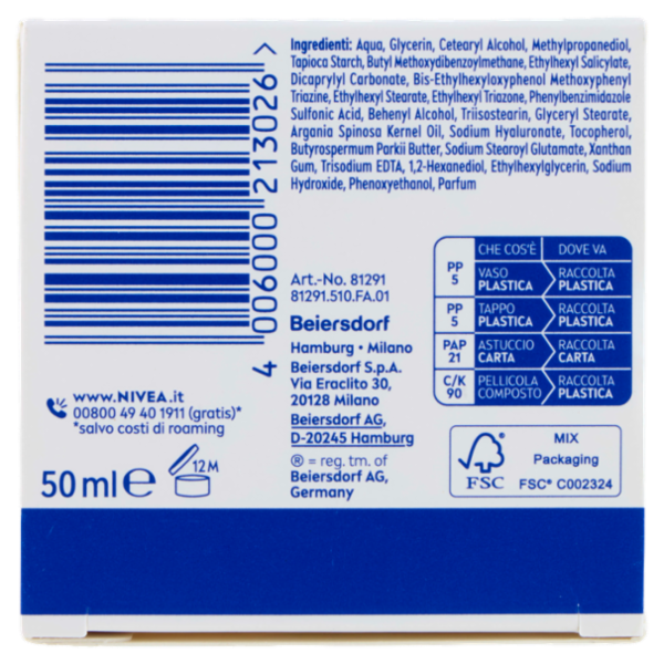 Nivea Crema Giorno Nutriente SPF 30 Pelle Secca 50 ml