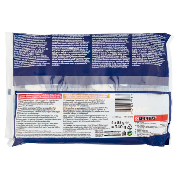 FELIX Sensations Jellies Selezioni Deliziose in gelatina (Manzo/Pomodoro & Pollo/Carote) 4 x 85 g