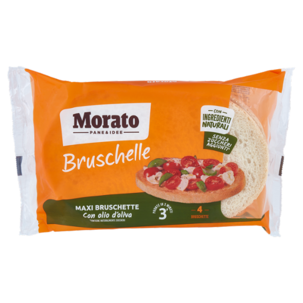Morato Bruschelle Maxi Bruschette con olio d'oliva 4 x 100 g