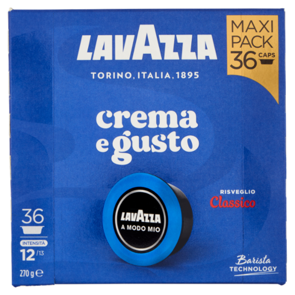 Lavazza A Modo Mio crema e gusto Classico 36 Capsule 270 g