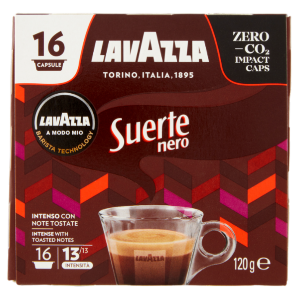 Lavazza A Modo Mio Suerte nero 16 Capsule 120 g