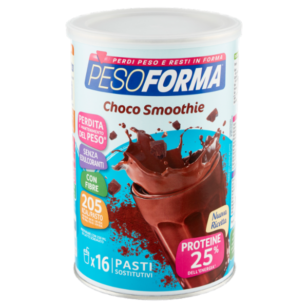 Pesoforma Choco Smoothie, Pasto sostitutivo gusto Cioccolato, Shake per il controllo del peso, 436g