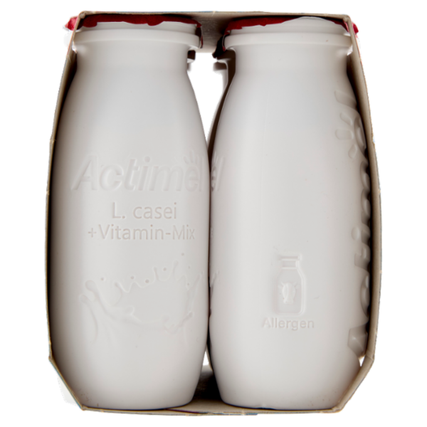 ACTIMEL, Yogurt da Bere con Vit B6 e D per il Sistema Immunitario, gusto fragola, 6X100G