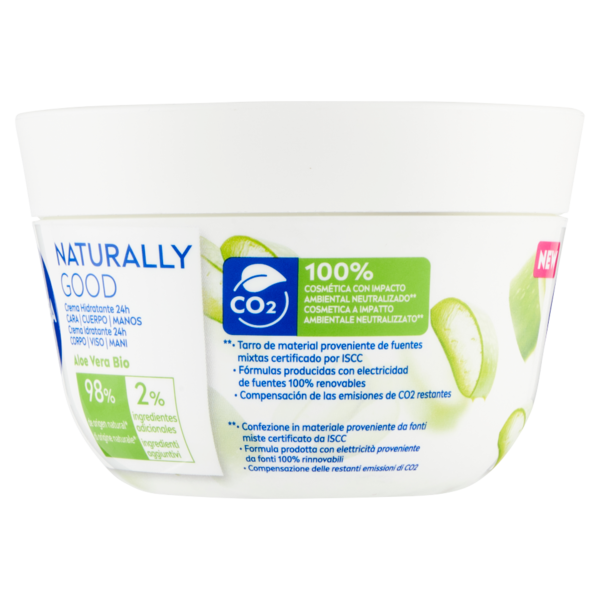 Nivea Naturally Good Crema Idratante 24h Aloe Vera Bio 200 ml