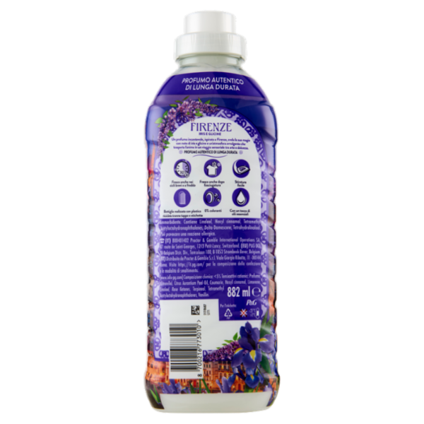 Lenor Essenze D'Italia Firenze Ammorbidente Concentrato Iris e Glicine, 42 Lavaggi 882 ml