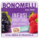 Bonomelli Infusi Fruttosi 100% Naturali Uva Nera e Fragola 12 Filtri 24 g