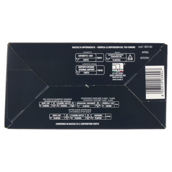 Intesa Pour Homme Sport Gel Doccia Shampoo 250mL + Deodorante Ylang Ylang 150mL + After Shave 100mL