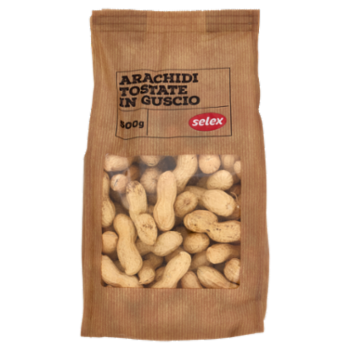 Selex Frutta Secca Arachidi Tostate Con Guscio 500 g