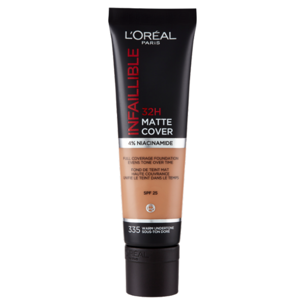 L'Oréal Paris Infaillible Matte Cover Fondotinta, 335 30 ml