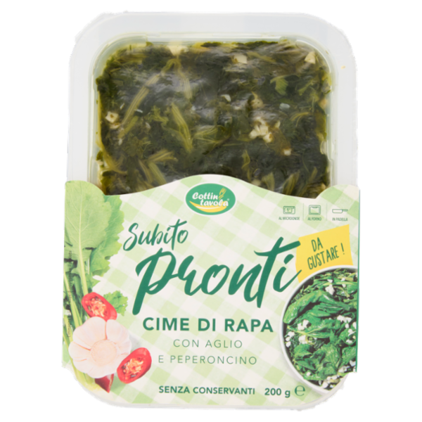 Cottin tavola Subito pronti Cime di Rapa con Aglio e Peperoncino 200 g