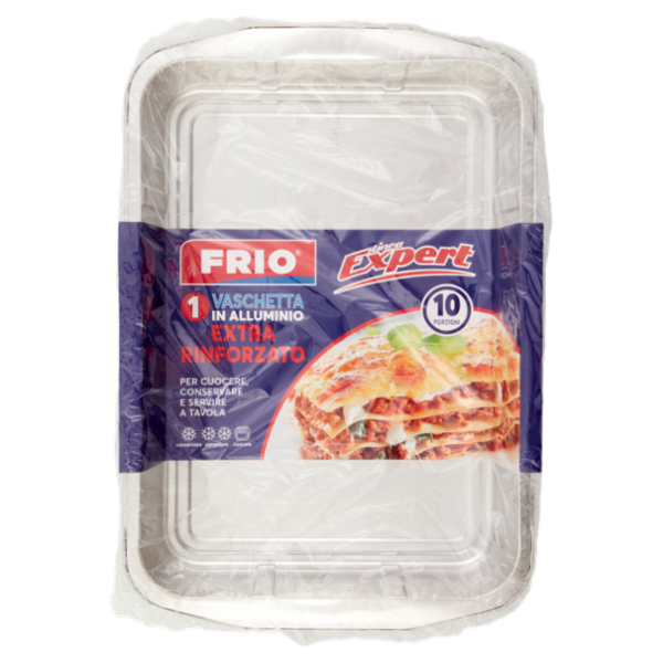 Frio Linea Expert Vaschetta in Alluminio Extra Rinforzato 10 Porzioni 1 pz